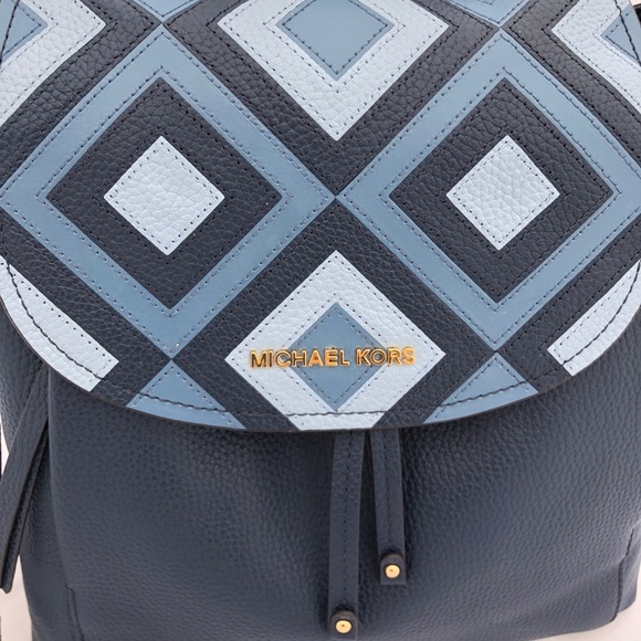 Gaby’sBags👜💕-Michael Kors Large Backpack Blue - Picture 6 of 8